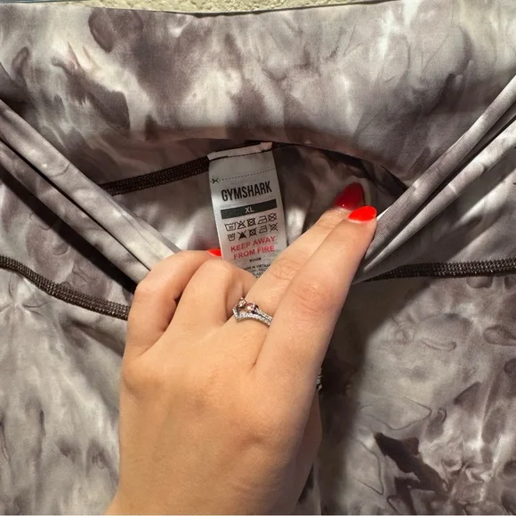 Gymshark Elevate Leggings size XL Cement Brown Spray Dye - Picture 8 of 11